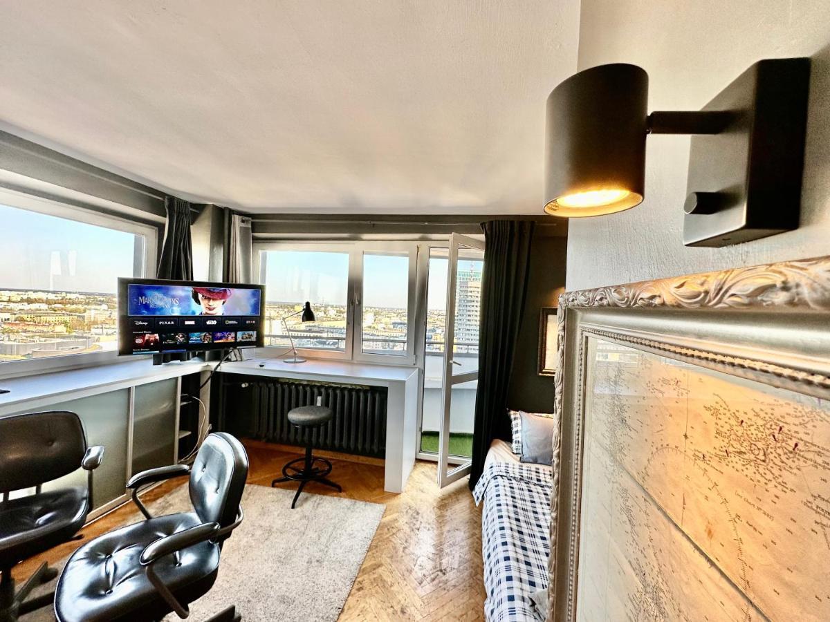 ורשה Super Apartament Grey Centrum 2X Metro Fast Wifi 300 Mbs Netflix Appletv Smarttv Spotify Panorama Miasta מראה חיצוני תמונה