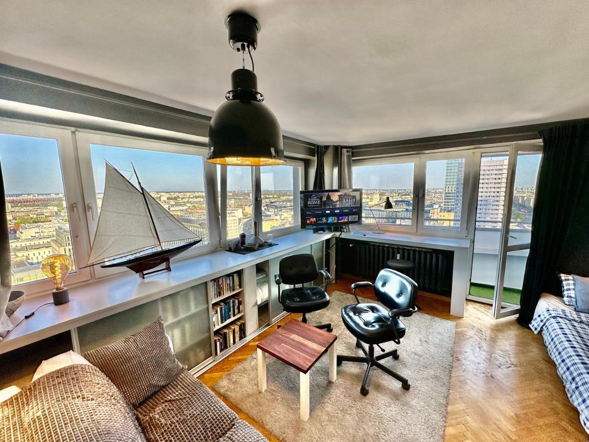 ורשה Super Apartament Grey Centrum 2X Metro Fast Wifi 300 Mbs Netflix Appletv Smarttv Spotify Panorama Miasta מראה חיצוני תמונה